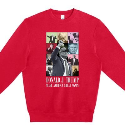 Trump Eras 2024 Make America Great Again Maga Premium Crewneck Sweatshirt