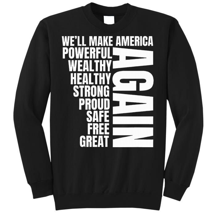 Trump Election 2024 Trump President Great Again Sweatshirt