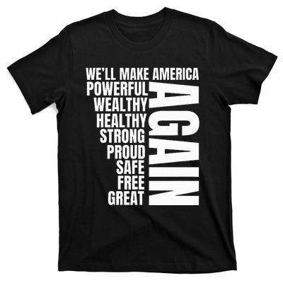 Trump Election 2024 Trump President Great Again T-Shirt