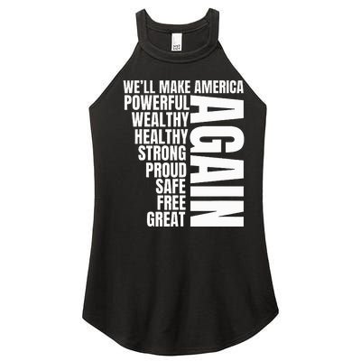 Trump Election 2024 Trump President Great Again Women’s Perfect Tri Rocker Tank