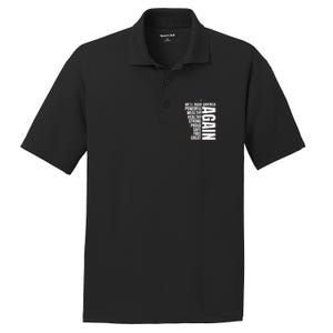 Trump Election 2024 Trump President Great Again PosiCharge RacerMesh Polo