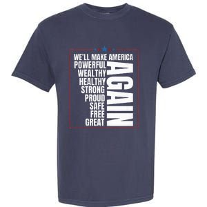 Trump Election 2024 Trump President Great Again Garment-Dyed Heavyweight T-Shirt