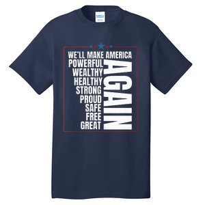 Trump Election 2024 Trump President Great Again Tall T-Shirt