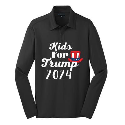 Trump Election 2024 Silk Touch Performance Long Sleeve Polo