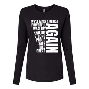 Trump Election 2024 Trump President Great Again Womens Cotton Relaxed Long Sleeve T-Shirt