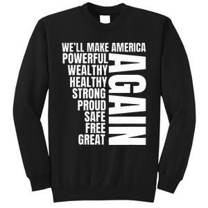 Trump Election 2024 Trump President Great Again Sweatshirt