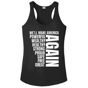 Trump Election 2024 Trump President Great Again Ladies PosiCharge Competitor Racerback Tank