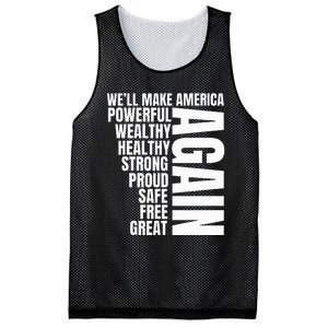 Trump Election 2024 Trump President Great Again Mesh Reversible Basketball Jersey Tank