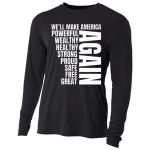 Trump Election 2024 Trump President Great Again Cooling Performance Long Sleeve Crew