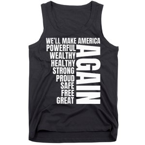 Trump Election 2024 Trump President Great Again Tank Top