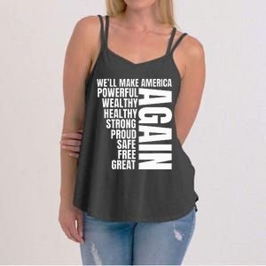 Trump Election 2024 Trump President Great Again Women's Strappy Tank