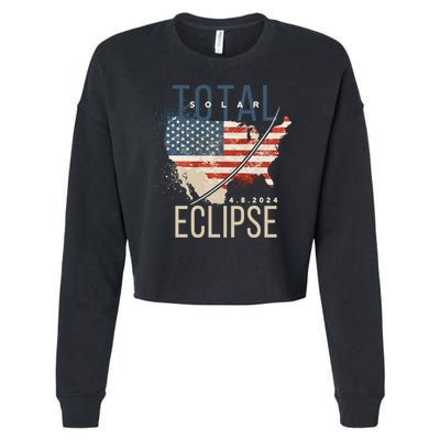 Total Eclipse 2024 Cropped Pullover Crew