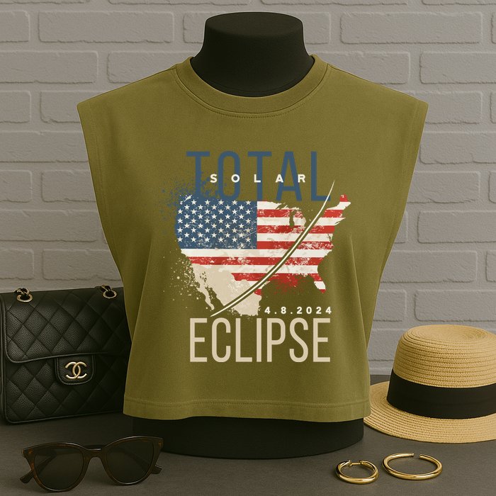 Total Eclipse 2024 Garment-Dyed Women's Muscle Tee