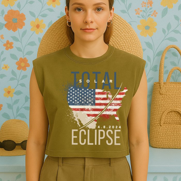 Total Eclipse 2024 Garment-Dyed Women's Muscle Tee