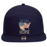 Total Eclipse 2024 7 Panel Mesh Trucker Snapback Hat
