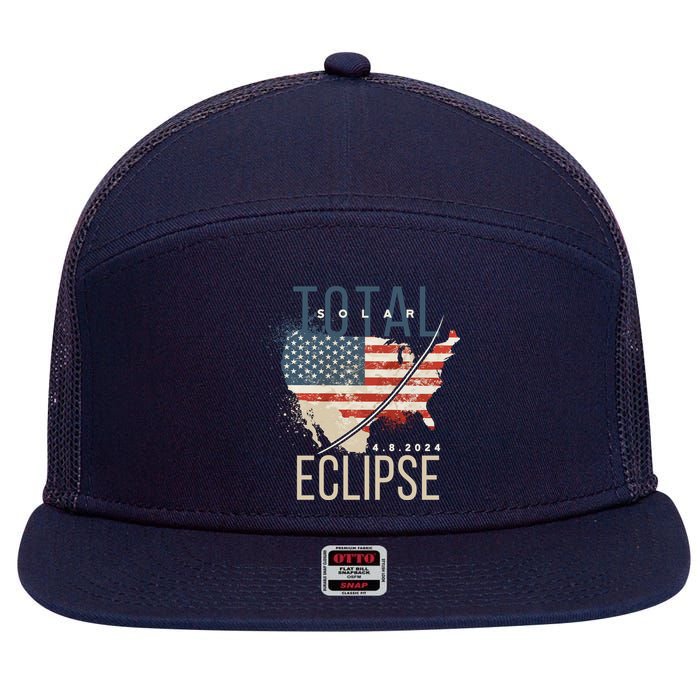 Total Eclipse 2024 7 Panel Mesh Trucker Snapback Hat