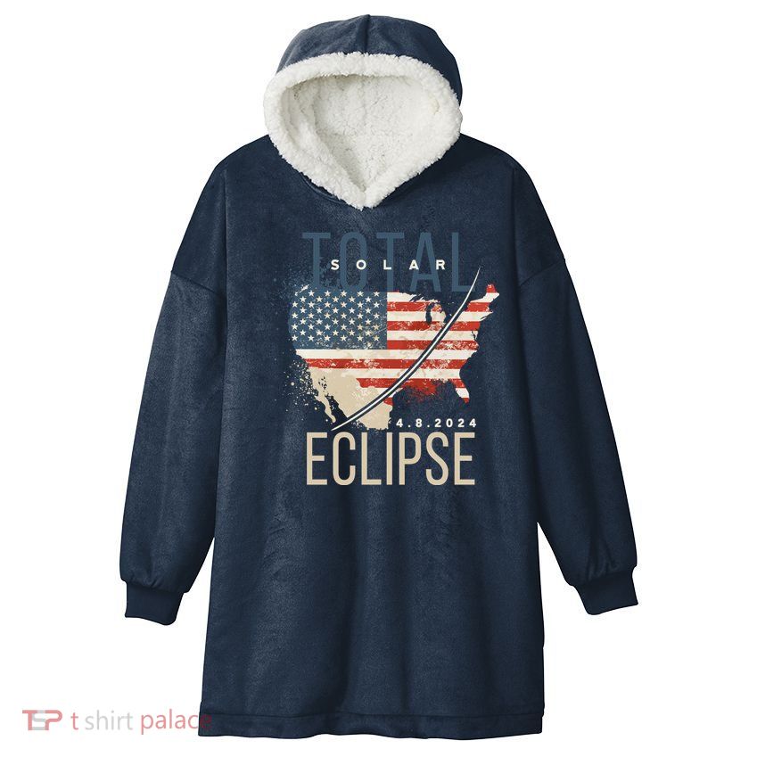 Total Eclipse 2024 Hooded Wearable Blanket