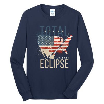 Total Eclipse 2024 Tall Long Sleeve T-Shirt