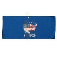 Total Eclipse 2024 Large Microfiber Waffle Golf Towel