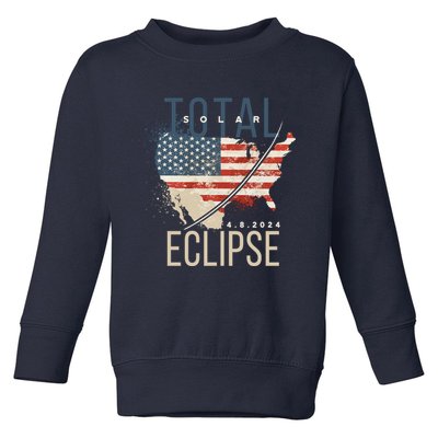 Total Eclipse 2024 Toddler Sweatshirt