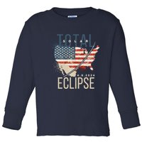 Total Eclipse 2024 Toddler Long Sleeve Shirt