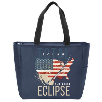 Total Eclipse 2024 Zip Tote Bag