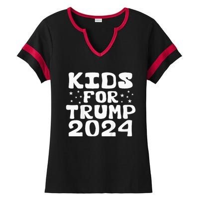 Trump Election 2024 Ladies Halftime Notch Neck Tee