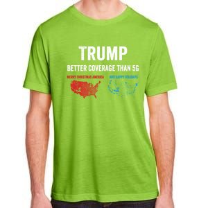 Trump Elections 2024 Usa Map Happy Holidays Merry Christmas Gift Adult ChromaSoft Performance T-Shirt