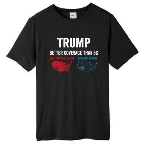 Trump Elections 2024 Usa Map Happy Holidays Merry Christmas Gift Tall Fusion ChromaSoft Performance T-Shirt