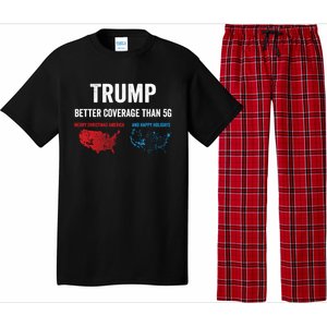 Trump Elections 2024 Usa Map Happy Holidays Merry Christmas Gift Pajama Set