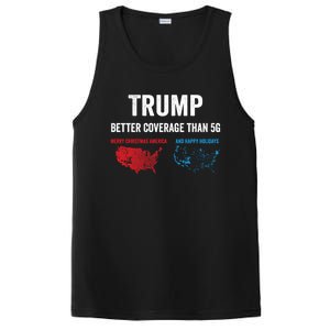 Trump Elections 2024 Usa Map Happy Holidays Merry Christmas Gift PosiCharge Competitor Tank