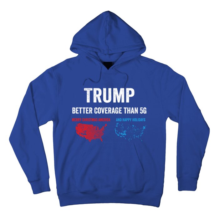 Trump Elections 2024 Usa Map Happy Holidays Merry Christmas Gift Hoodie