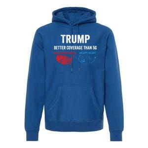 Trump Elections 2024 Usa Map Happy Holidays Merry Christmas Gift Premium Hoodie