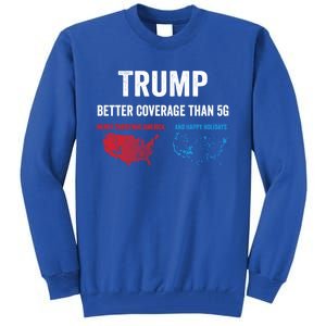 Trump Elections 2024 Usa Map Happy Holidays Merry Christmas Gift Tall Sweatshirt