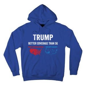 Trump Elections 2024 Usa Map Happy Holidays Merry Christmas Gift Tall Hoodie