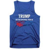 Trump Elections 2024 Usa Map Happy Holidays Merry Christmas Gift Tank Top