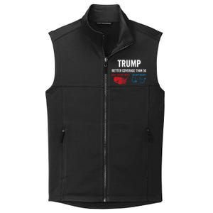 Trump Elections 2024 Usa Map Happy Holidays Merry Christmas Gift Collective Smooth Fleece Vest