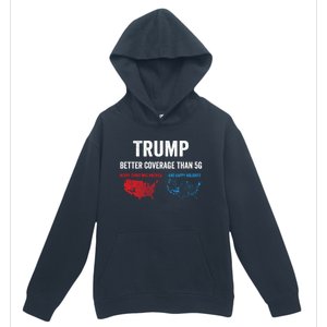 Trump Elections 2024 Usa Map Happy Holidays Merry Christmas Gift Urban Pullover Hoodie