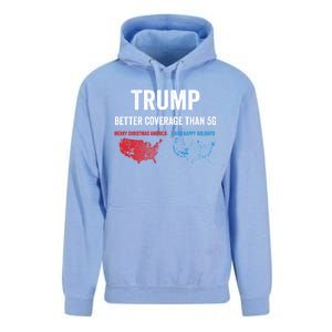 Trump Elections 2024 Usa Map Happy Holidays Merry Christmas Gift Unisex Surf Hoodie