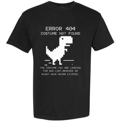 Trex Error 404 Costume Not Found Halloween Coding Programmer Garment-Dyed Heavyweight T-Shirt