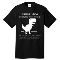 Trex Error 404 Costume Not Found Halloween Coding Programmer Tall T-Shirt