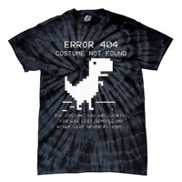 Trex Error 404 Costume Not Found Halloween Coding Programmer Tie-Dye T-Shirt