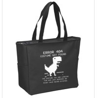 Trex Error 404 Costume Not Found Halloween Coding Programmer Zip Tote Bag