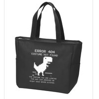 Trex Error 404 Costume Not Found Halloween Coding Programmer Zip Tote Bag