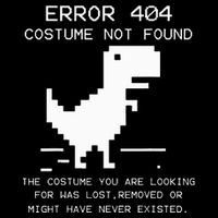 Trex Error 404 Costume Not Found Halloween Coding Programmer Full Zip Hoodie