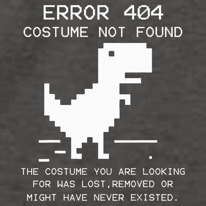 Trex Error 404 Costume Not Found Halloween Coding Programmer Vector Backpack