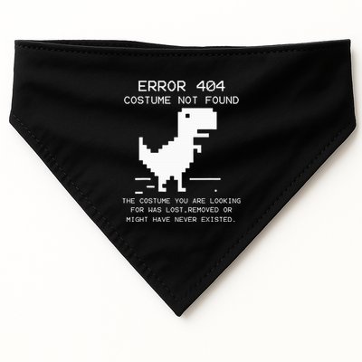 Trex Error 404 Costume Not Found Halloween Coding Programmer USA-Made Doggie Bandana