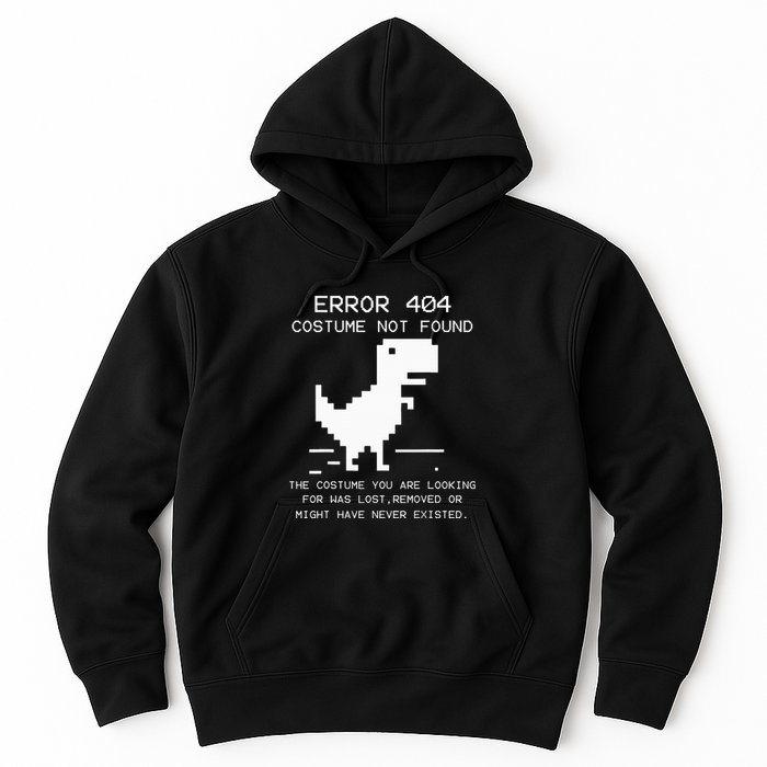 Trex Error 404 Costume Not Found Halloween Coding Programmer Hoodie