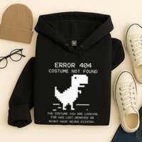Trex Error 404 Costume Not Found Halloween Coding Programmer Hoodie