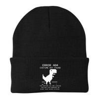 Trex Error 404 Costume Not Found Halloween Coding Programmer Knit Cap Winter Beanie